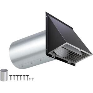 3 Inch Dryer Vent Cover Outside,Hooded Wall Vent With Screen And Damper,3"